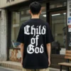 child of god koszulka chrześcijańska dla chrześcijan black tshirt sanctra T-shirt Child of God koszulka chrześcijańska sanctra