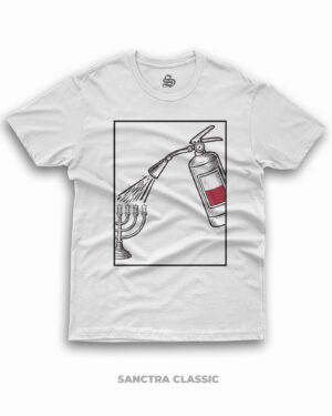 koszulka męska z gaśnicą front gaśnicowy Koszulka męska z Gaśnicą