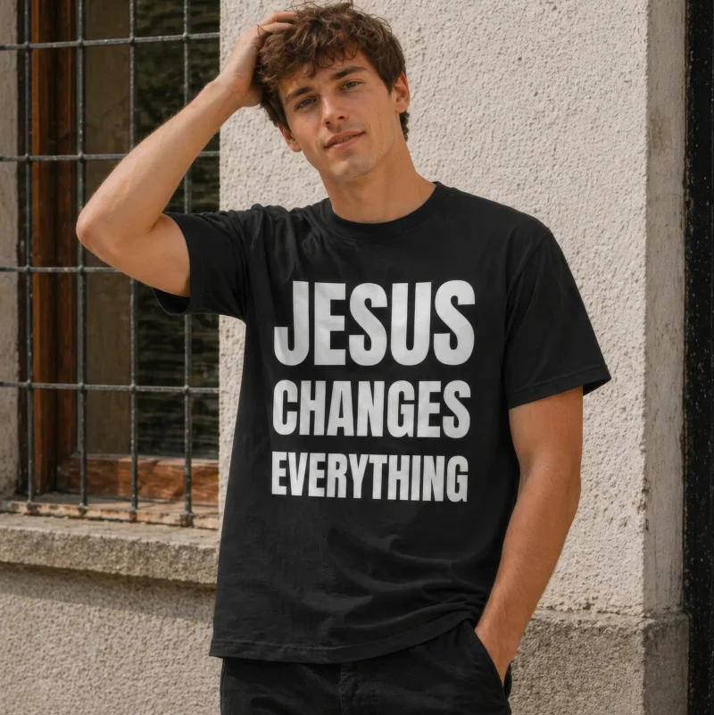 Koszulka męska Jesus Changes Everything