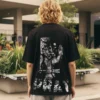 koszulka-chrzesijanska-oversizeowa-czarna-sanctra-pray T-shirt chrześcijański oversize Pray