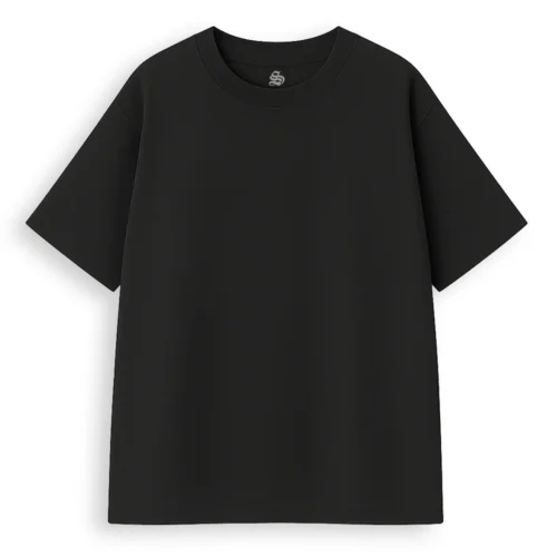 sanctra blank black pray T-shirt chrześcijański oversize Pray